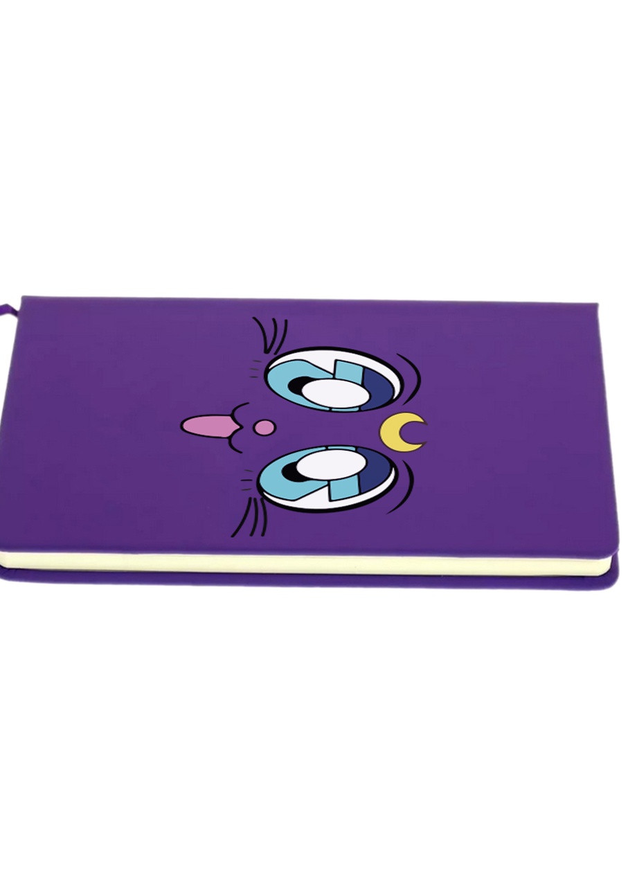 Блокнот А5 Місяць Кішки Сейлор Мун (anime Sailor Moon Cats) Фіолетовий (92228-2921-PU) MobiPrint (257327943)