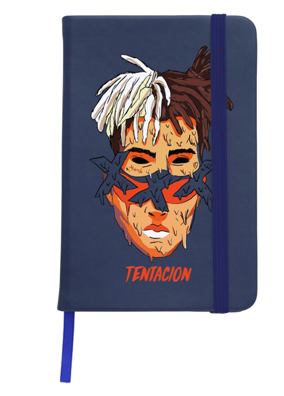 Блокнот А5 Экс-экс-экс Тентасьон (XXXTentacion) Темно-синий (92228-2636-NB) MobiPrint (257325651)