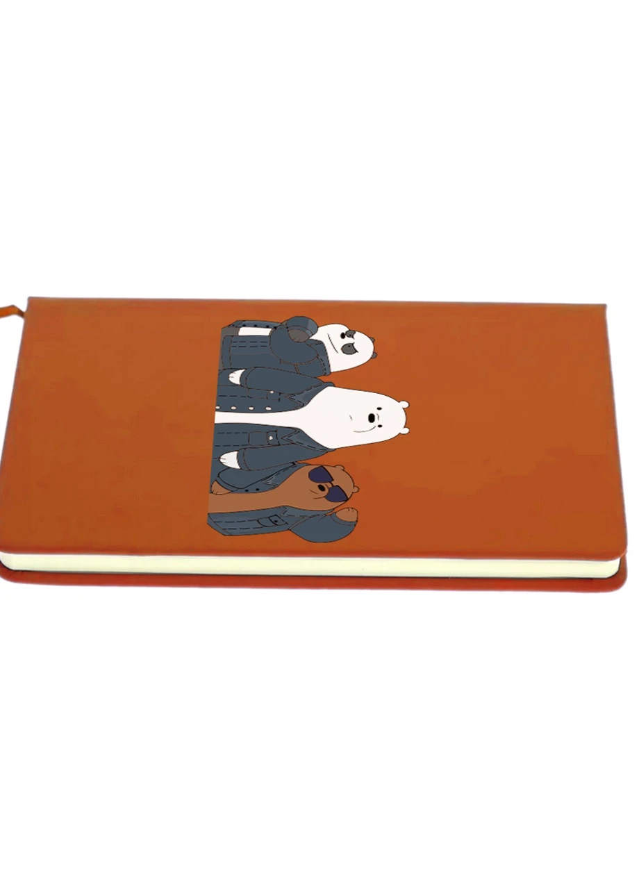 Блокнот А5 Вся правда про ведмедів (We Bare Bears) Помаранчевий (92228-2895-OG) MobiPrint (257322628)