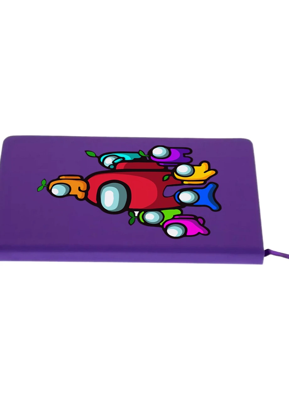 Блокнот А5 Амонг Ас (Among Us) Фіолетовий (92228-2596-PU) MobiPrint (257324165)