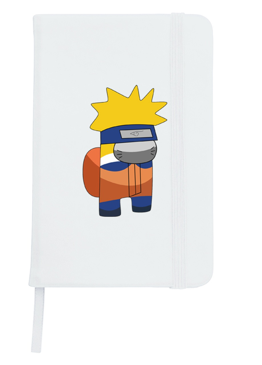 Блокнот А5 Амонг Ас Наруто (Naruto Among us) Білий (92228-2424-WT) MobiPrint (257328580)