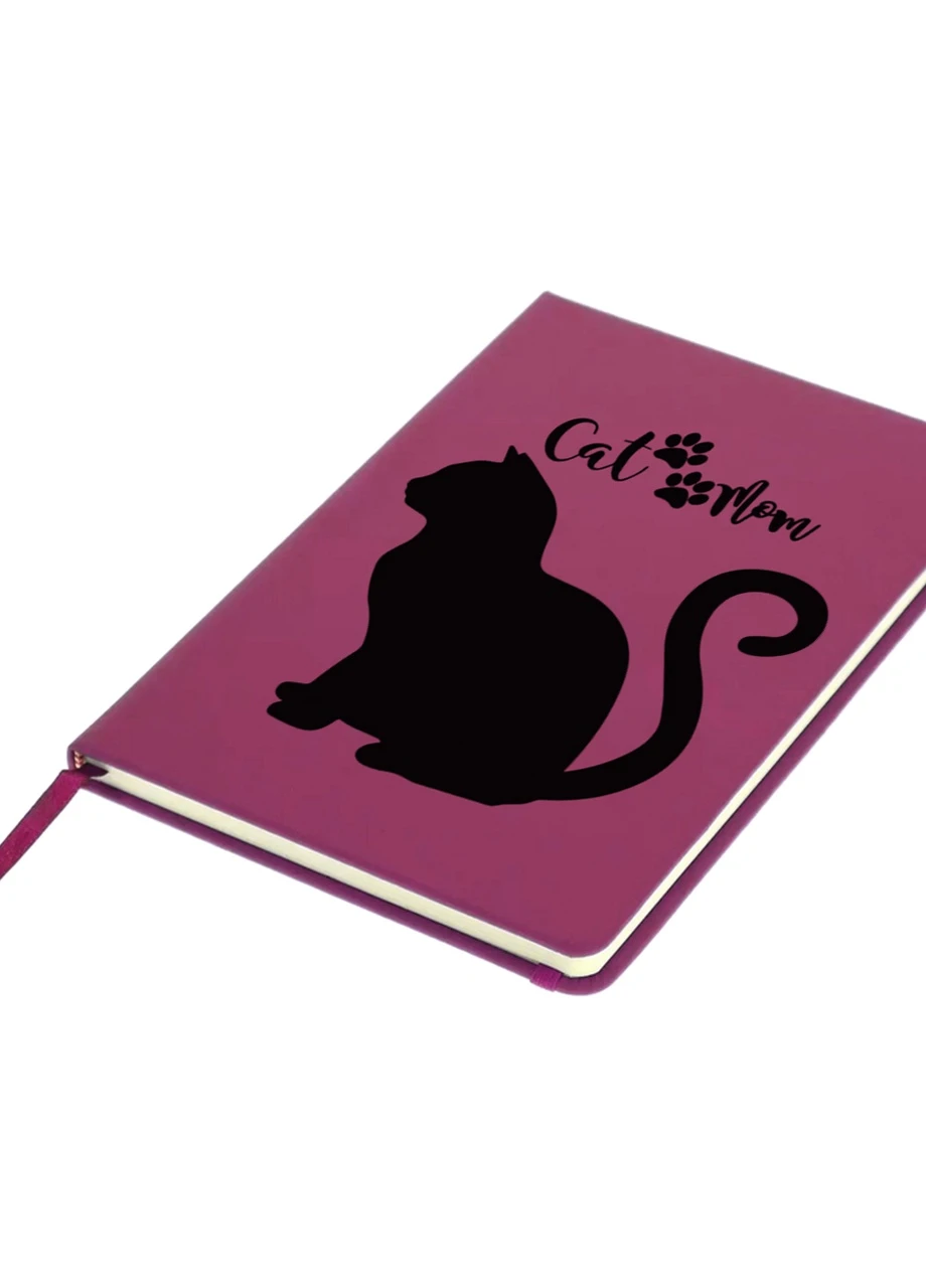 Блокнот А5 Cat Mom Малиновий (92228-2840-FU) MobiPrint (257326496)