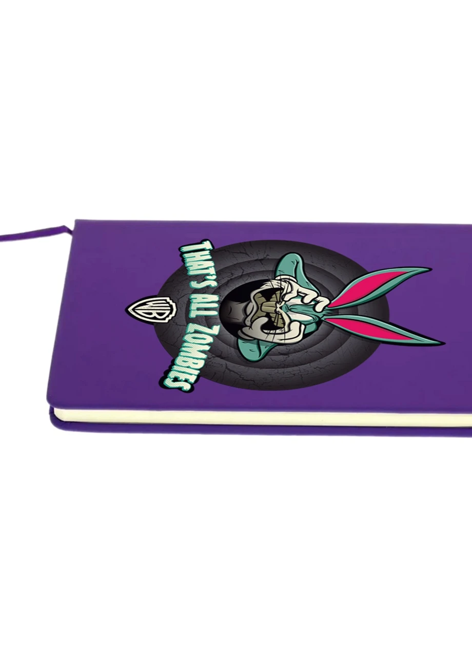 Блокнот А5 Багз Банни Луни Тюнз (Bugs Bunny Looney Tunes) Фиолетовый (92228-2882-PU) MobiPrint (257325428)