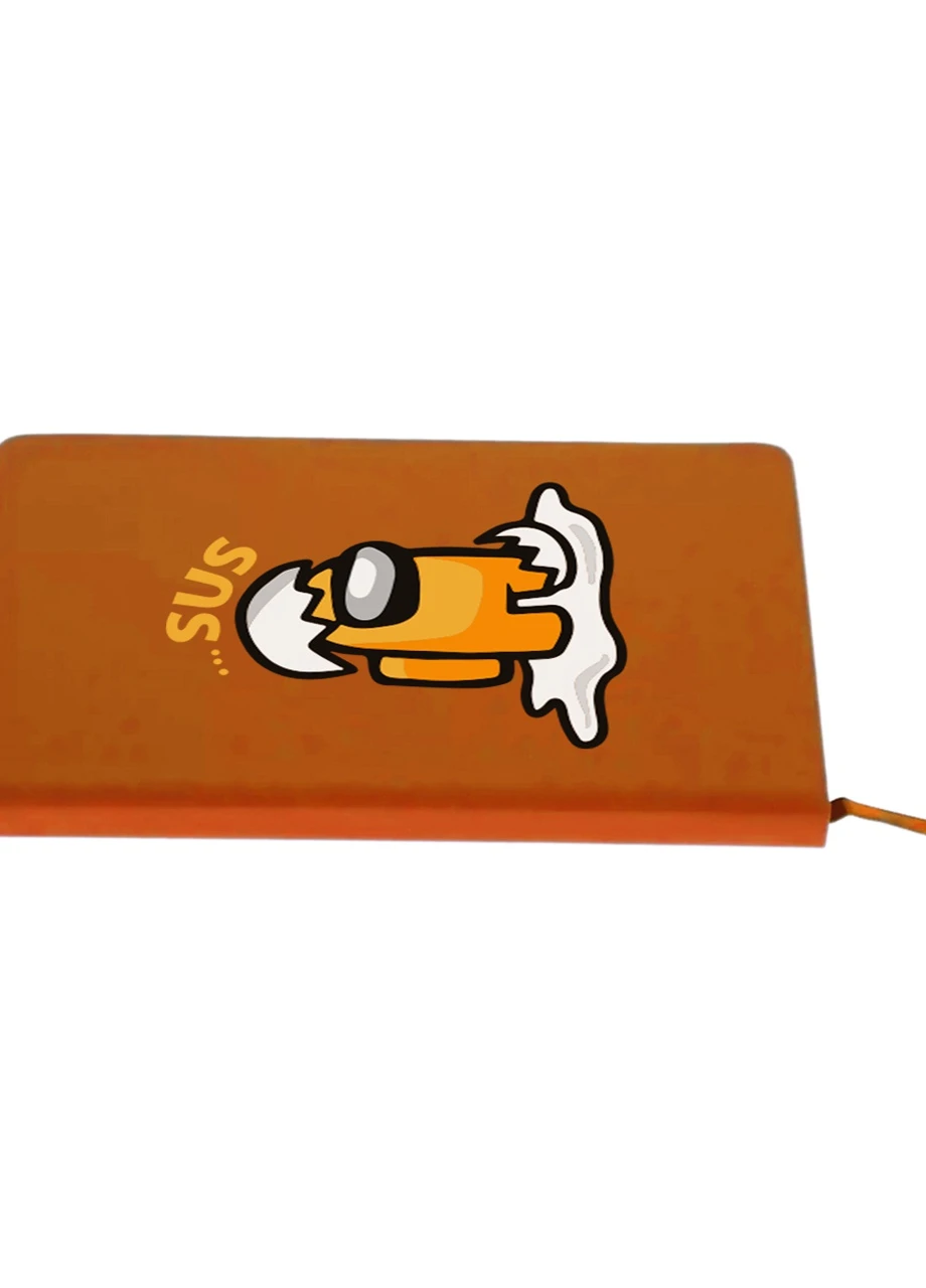 Блокнот А5 Амонг Ас Оранжевый яйцо (Among Us Orange egg) Оранжевый (92228-2597-OG) MobiPrint (257323408)