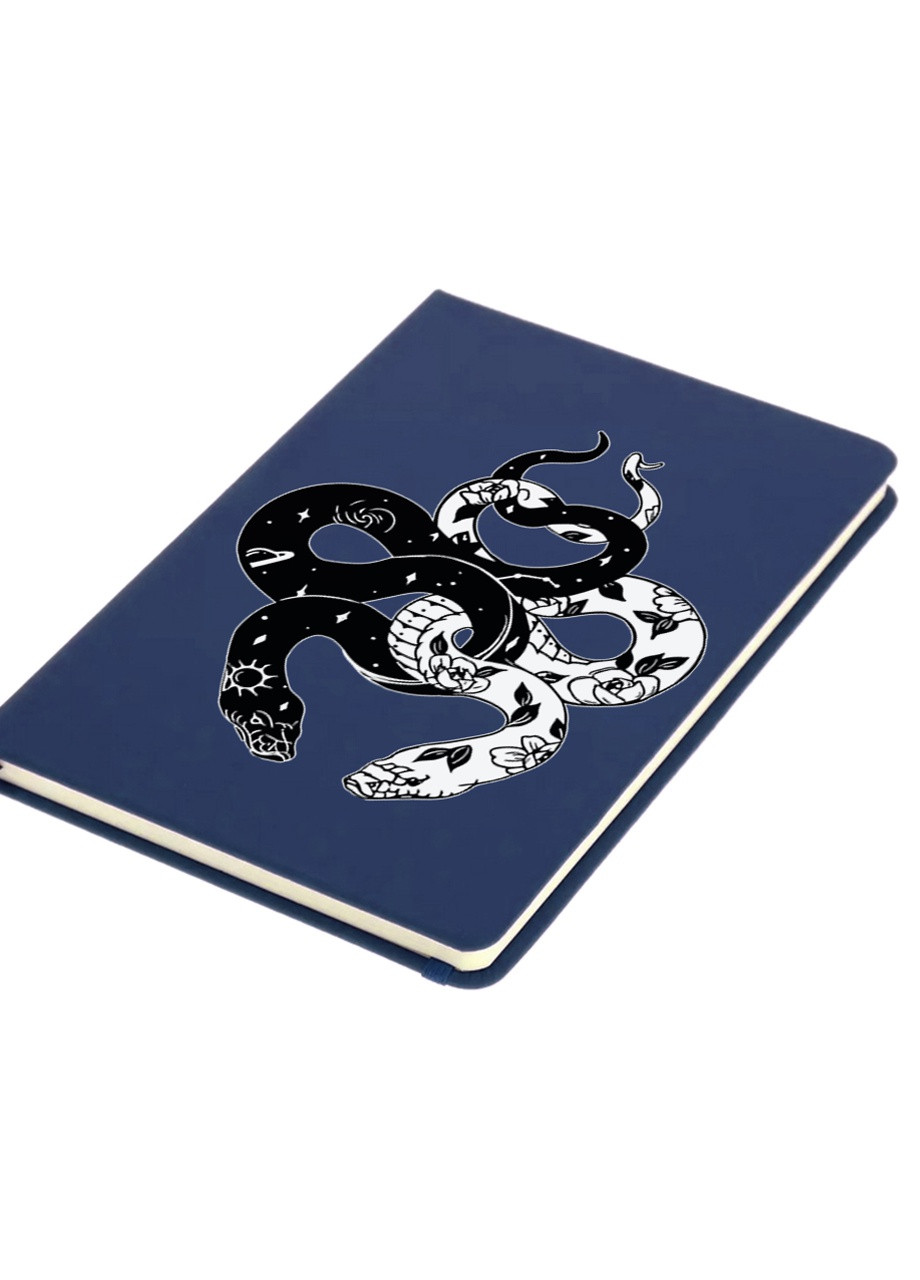 Блокнот А5 Инь Янь Змеи (Yin Yang Snake) Темно-синий (92228-2850-NB) MobiPrint (257323078)