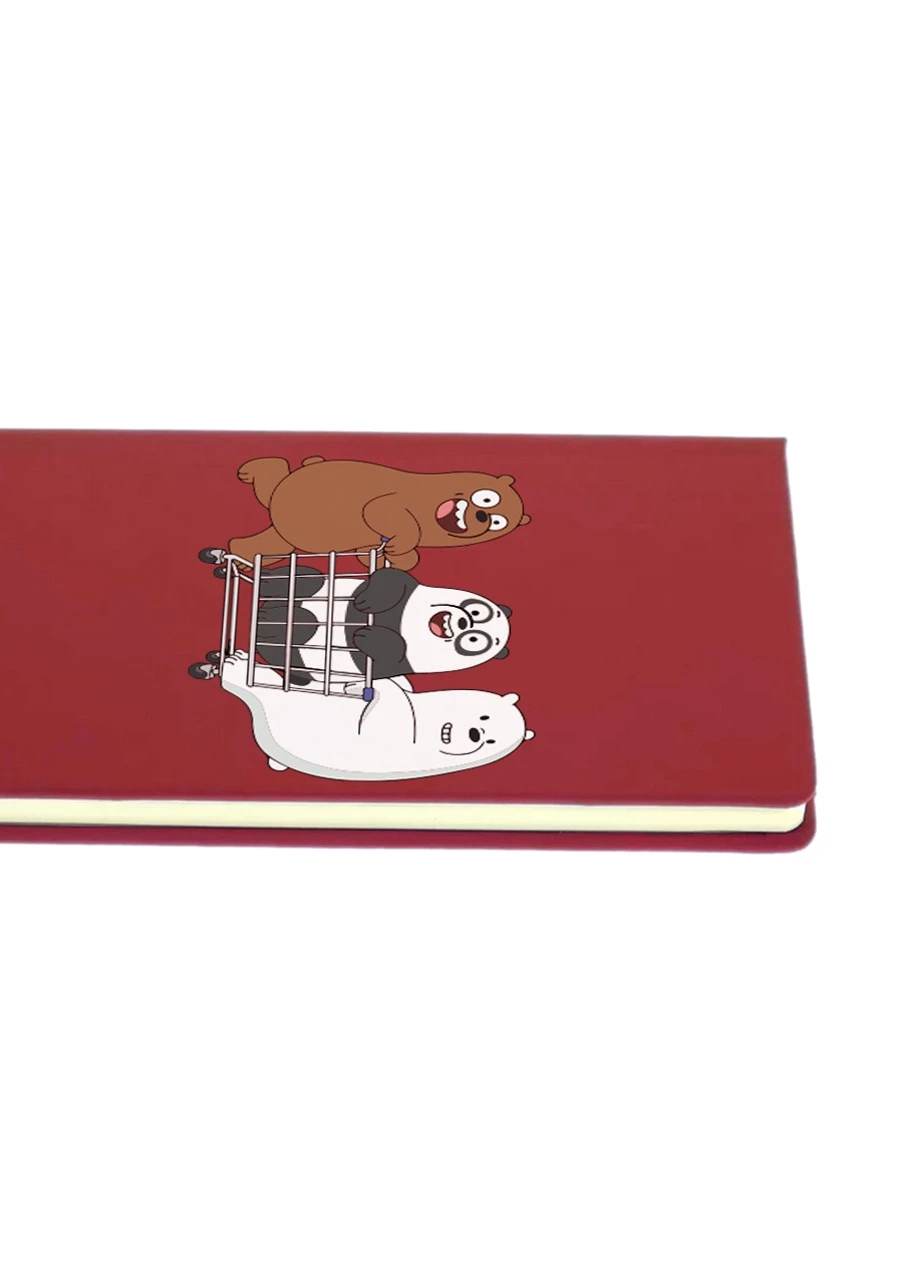 Блокнот А5 Вся правда о медведях (We Bare Bears) Красный (92228-2891-RD) MobiPrint (257322960)