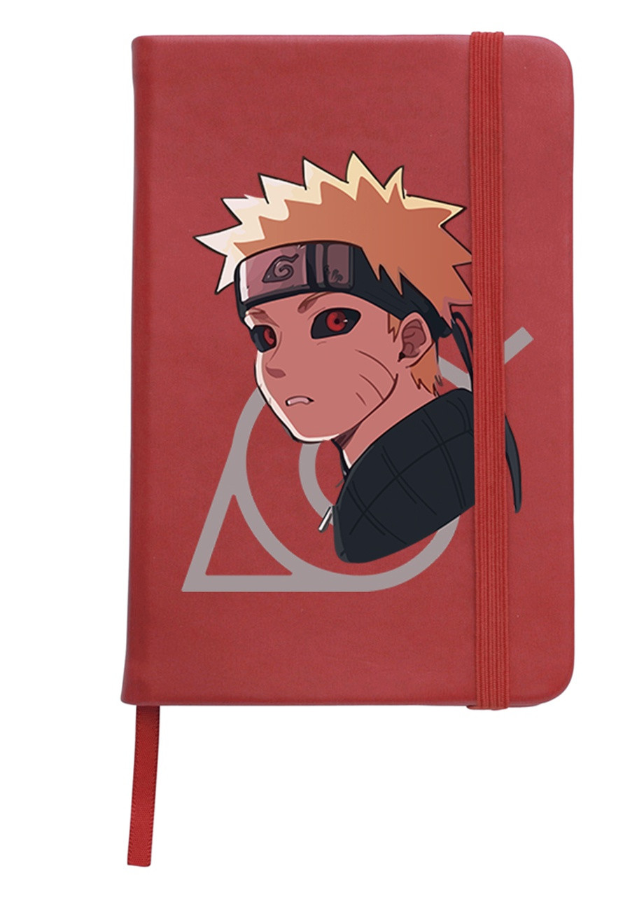 Блокнот А5 Наруто Узумаки (Naruto Uzumaki) Красный (92228-2822-RD) MobiPrint (257326547)