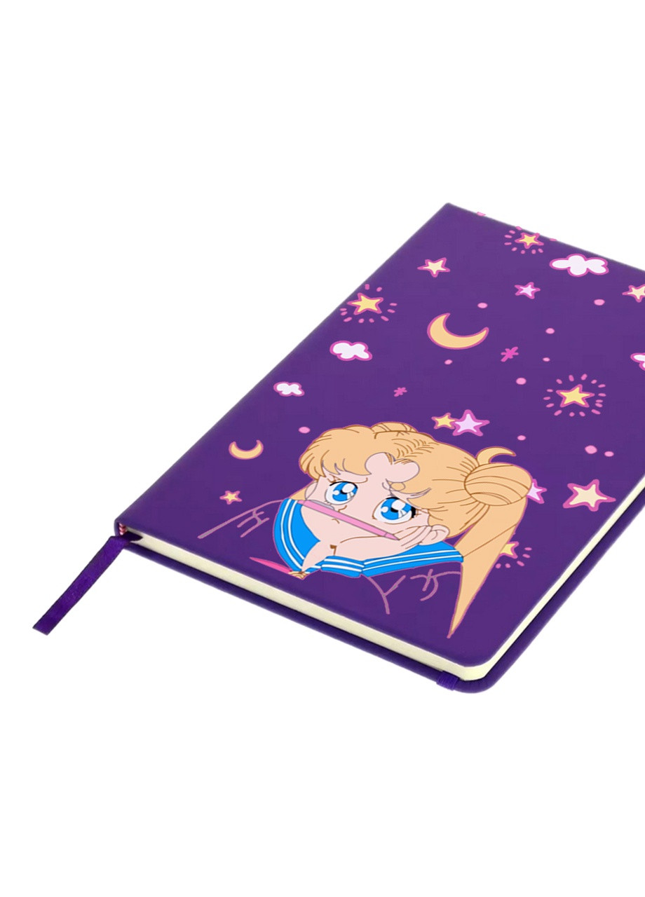 Блокнот А5 Сейлор Мун (Sailor Moon) Фиолетовый (92228-2912-PU) MobiPrint (257326999)