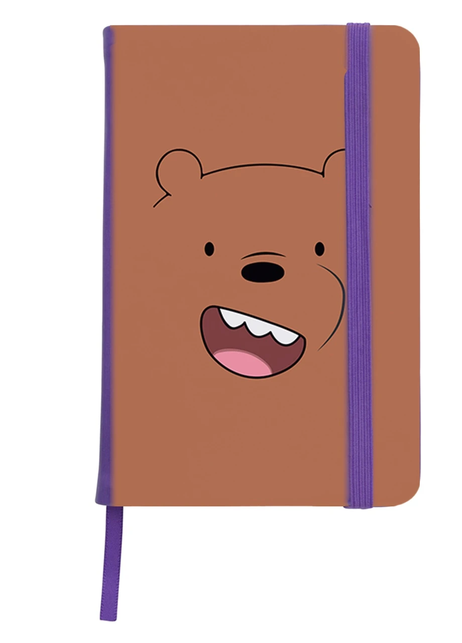 Блокнот А5 Грізлі Вся правда про ведмедів (We Bare Bears) Фіолетовий (92228-2663-PU) MobiPrint (257323769)