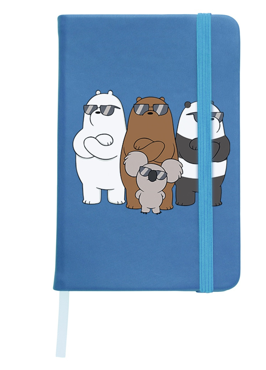 Блокнот А5 Вся правда про ведмедів (We Bare Bears) Світло-блакитний (92228-2892-SK) MobiPrint (257325203)
