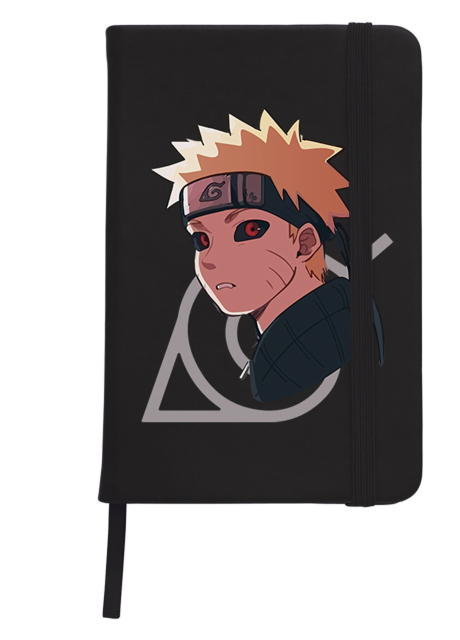 Блокнот А5 Наруто Узумаки (Naruto Uzumaki) Черный (92228-2822-BK) MobiPrint (257326458)