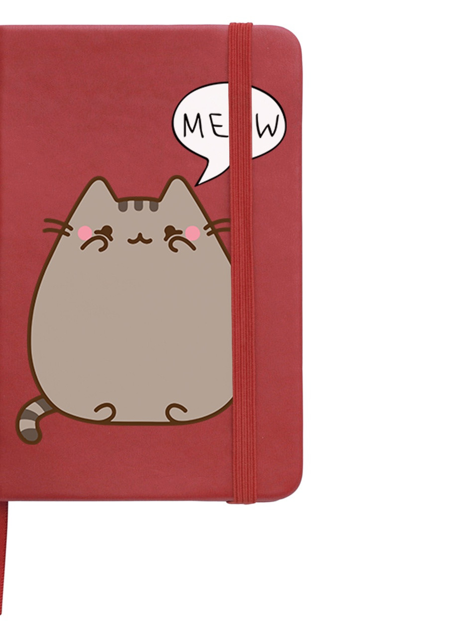 Блокнот А5 Кіт Пушин (Pusheen Cat) Червоний (92228-2853-RD) MobiPrint (257321812)