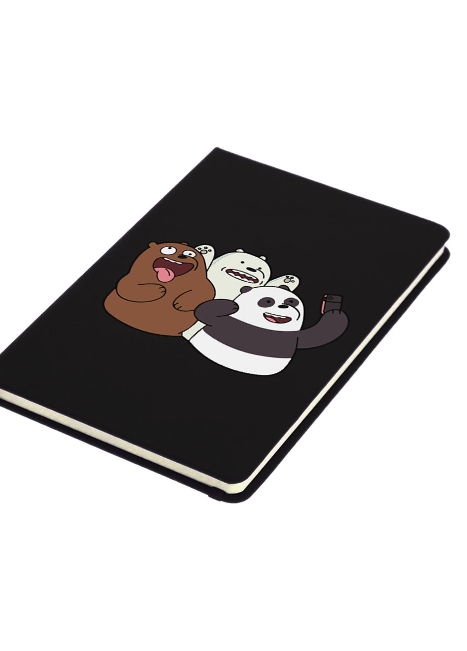 Блокнот А5 Вся правда про ведмедів (We Bare Bears) Чорний (92228-2665-BK) MobiPrint (257325323)