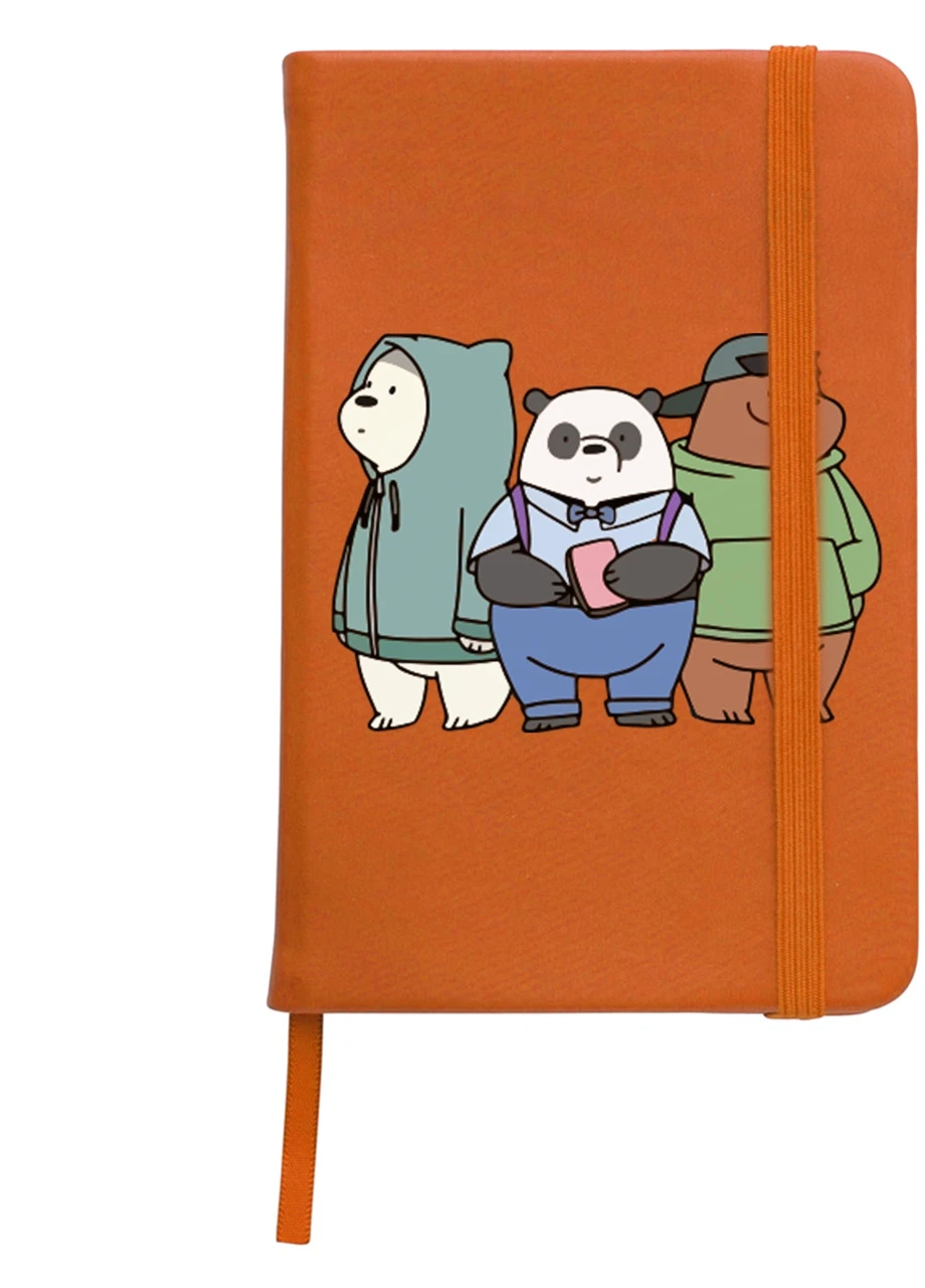 Блокнот А5 Вся правда про ведмедів (We Bare Bears) Помаранчевий (92228-2898-OG) MobiPrint (257321463)