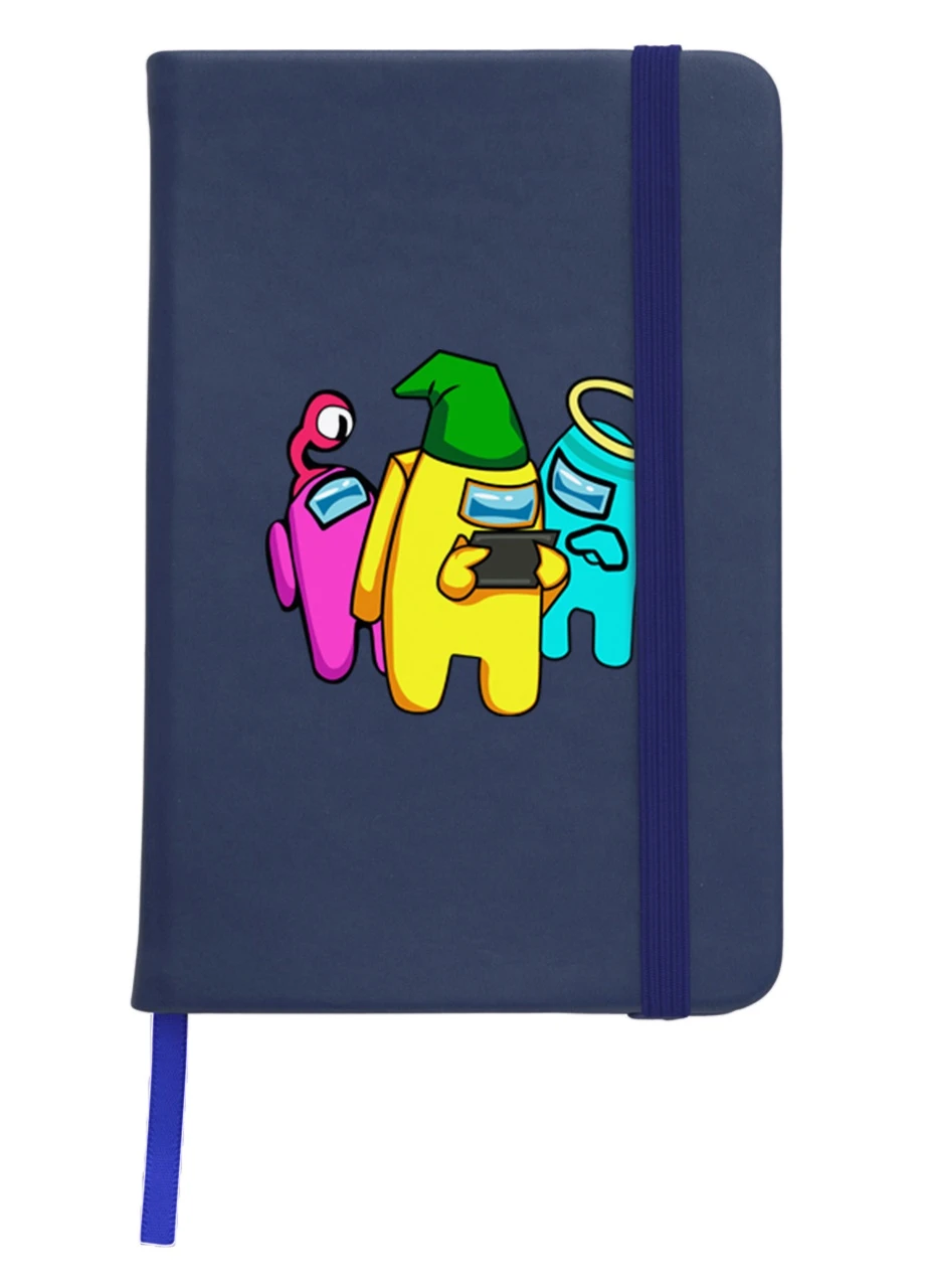 Блокнот А5 Амонг Ас (Among Us) Темно-синій (92228-2418-NB) MobiPrint (257326033)
