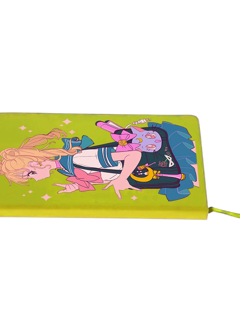 Блокнот А5 Сейлор Мун (Sailor Moon) Салатовий (92228-2910-LM) MobiPrint (257324793)