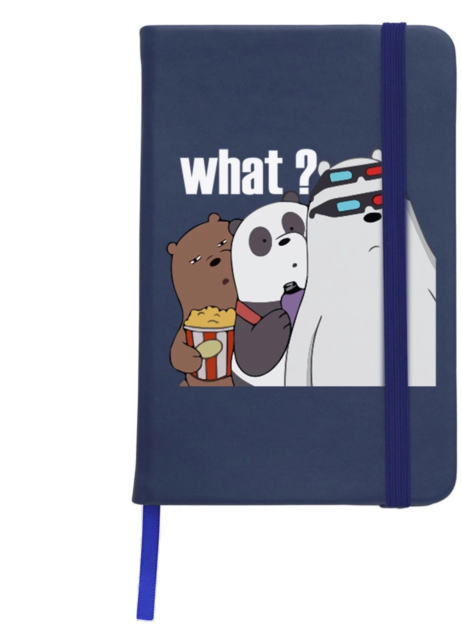 Блокнот А5 Вся правда о медведях (We Bare Bears) Темно-синий (92228-2902-NB) MobiPrint (257323093)