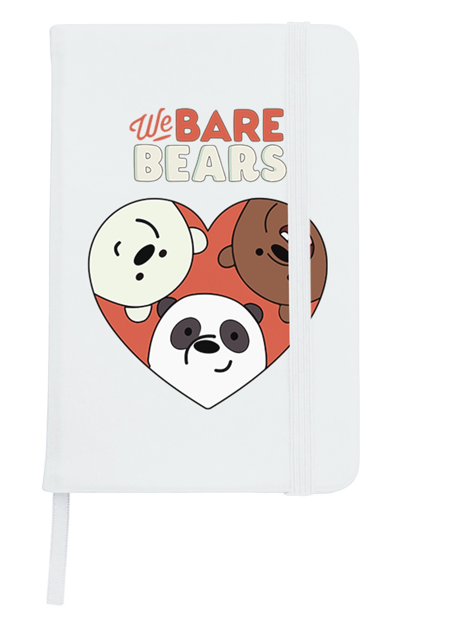 Блокнот А5 Вся правда про ведмедів (We Bare Bears) Білий (92228-2669-WT) MobiPrint (257323290)