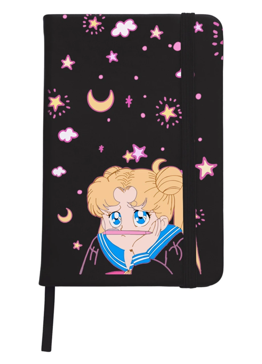 Блокнот А5 Сейлор Мун (Sailor Moon) Черный (92228-2912-BK) MobiPrint (257326857)