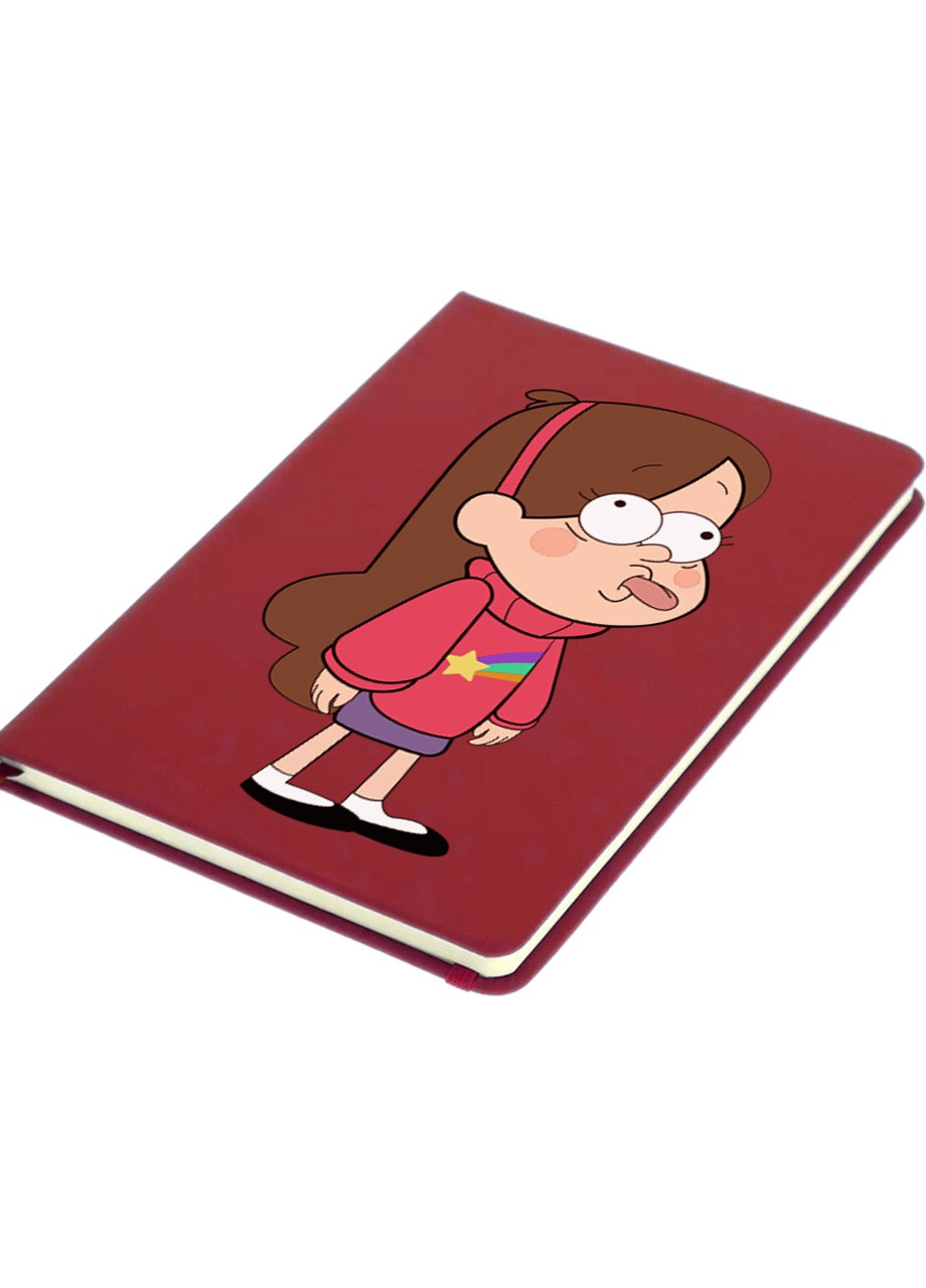 Блокнот А5 Мейбл Пайнс Гравіті Фолз (Mabel Pines Gravity Falls) Червоний (92228-2625-RD) MobiPrint (257324073)