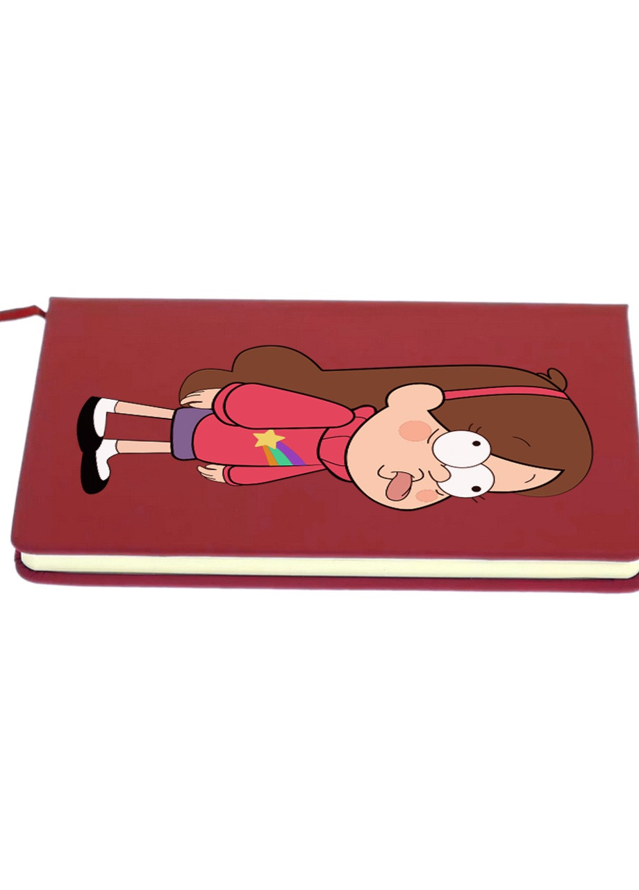 Блокнот А5 Мейбл Пайнс Гравіті Фолз (Mabel Pines Gravity Falls) Червоний (92228-2625-RD) MobiPrint (257324073)