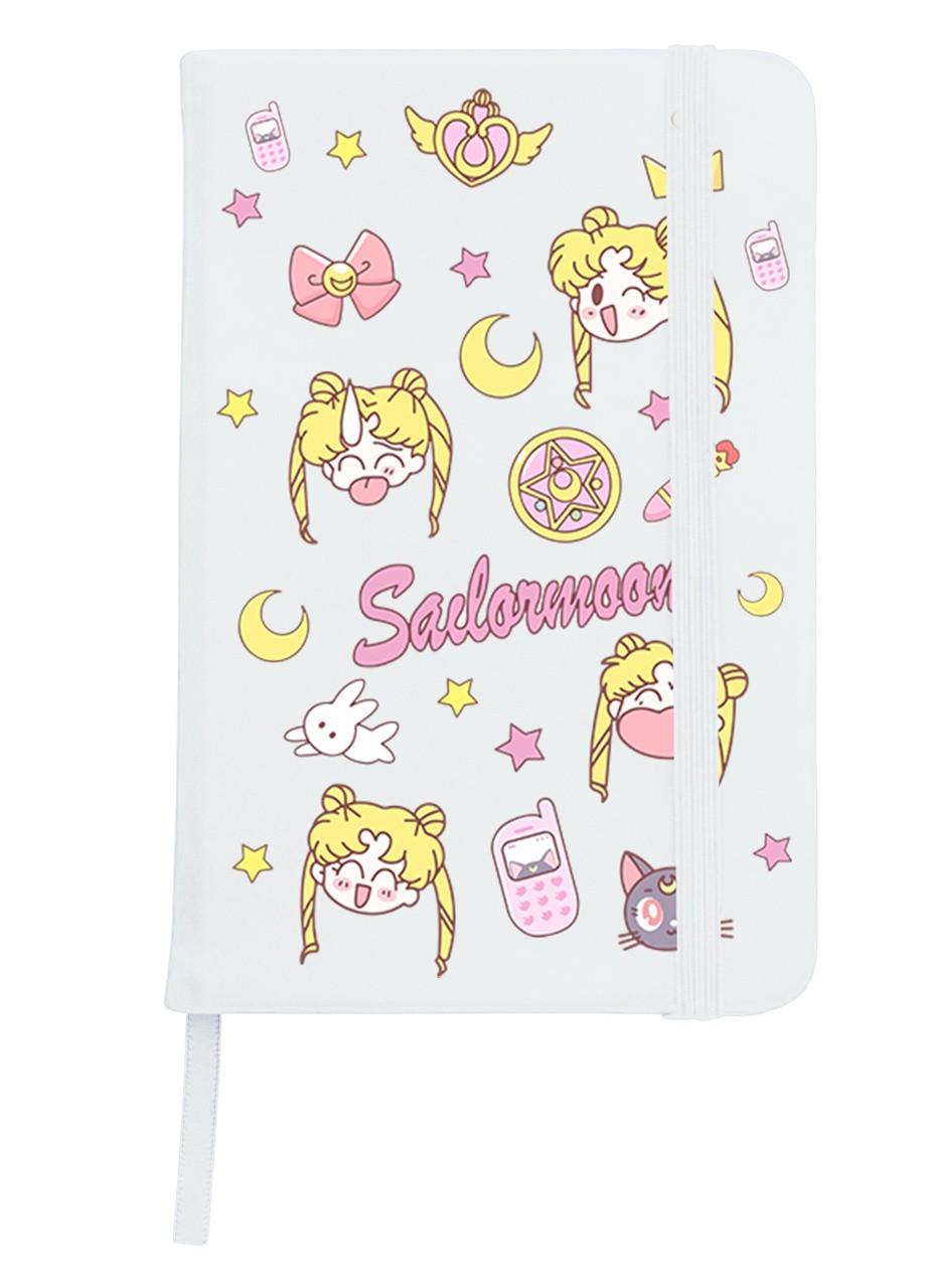 Блокнот А5 Сейлор Мун (Sailor Moon) Білий (92228-2911-WT) MobiPrint (257323211)