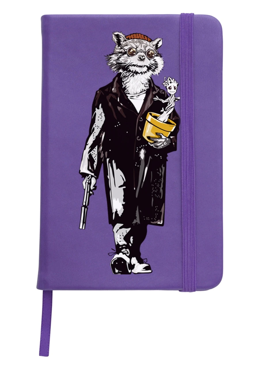 Блокнот А5 Ракета, Грут - Леон Киллер Фиолетовый (92228-2064-PU) MobiPrint (257325733)