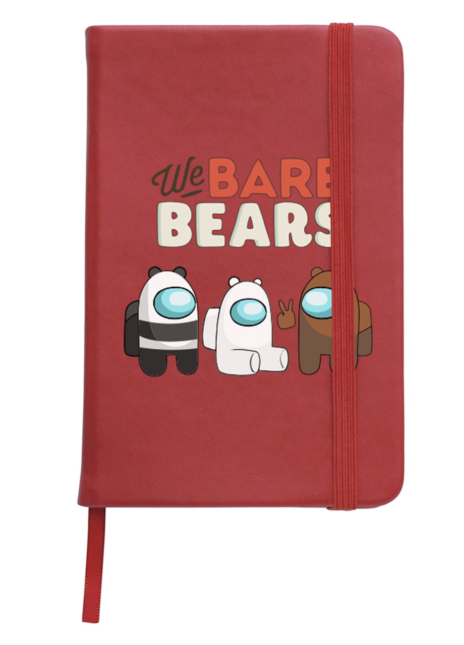 Блокнот А5 Вся правда о медведях (We Bare Bears) Красный (92228-2668-RD) MobiPrint (257327237)