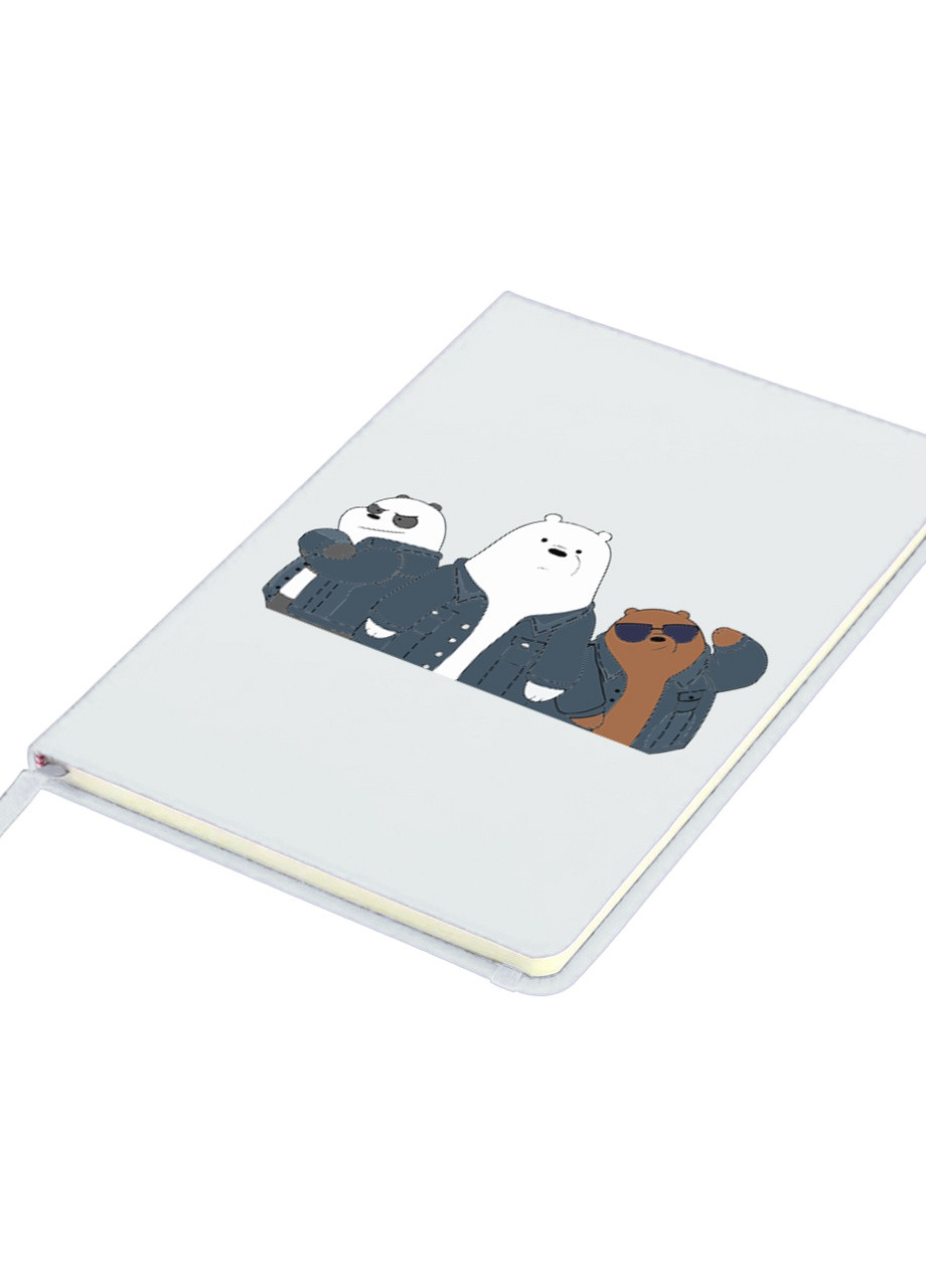 Блокнот А5 Вся правда о медведях (We Bare Bears) Белый (92228-2895-WT) MobiPrint (257324868)