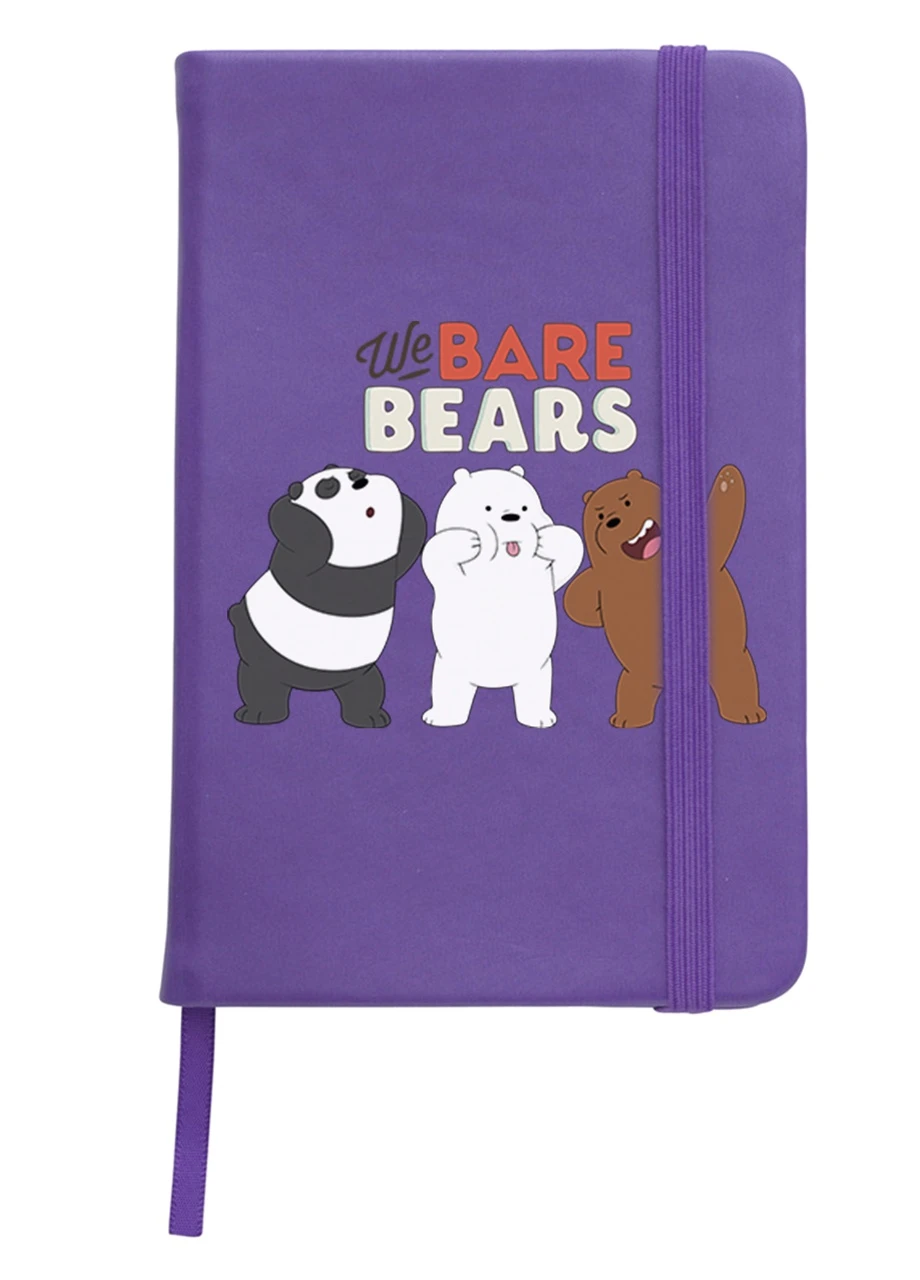 Блокнот А5 Вся правда про ведмедів (We Bare Bears) Фіолетовий (92228-2667-PU) MobiPrint (257321630)