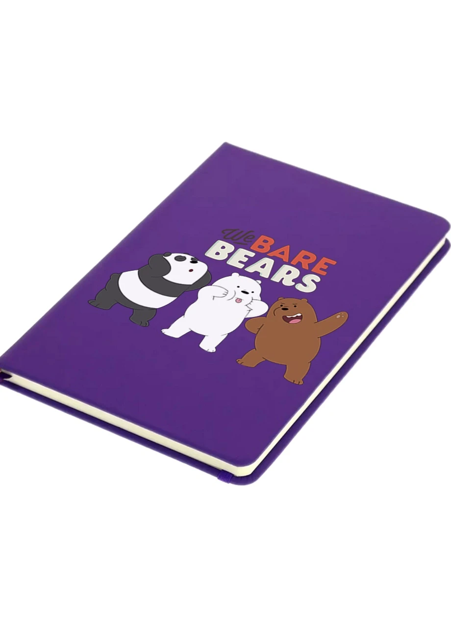 Блокнот А5 Вся правда про ведмедів (We Bare Bears) Фіолетовий (92228-2667-PU) MobiPrint (257321630)