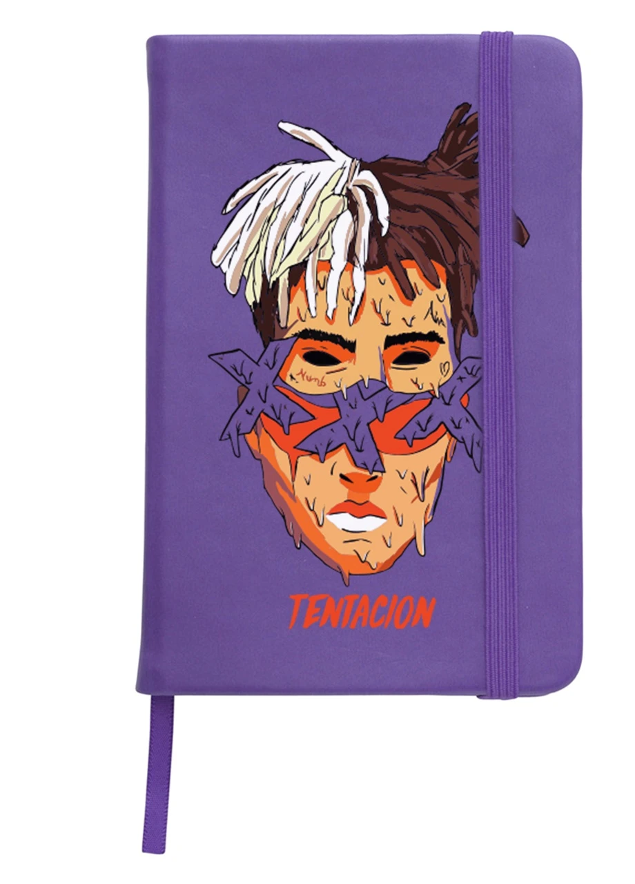 Блокнот А5 Экс-экс-экс Тентасьон (XXXTentacion) Фиолетовый (92228-2636-PU) MobiPrint (257325224)