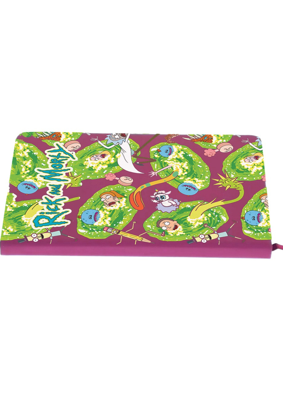 Блокнот А5 Рік та Морті (Rick and Morty) Малиновий (92228-2691-FU) MobiPrint (257325998)