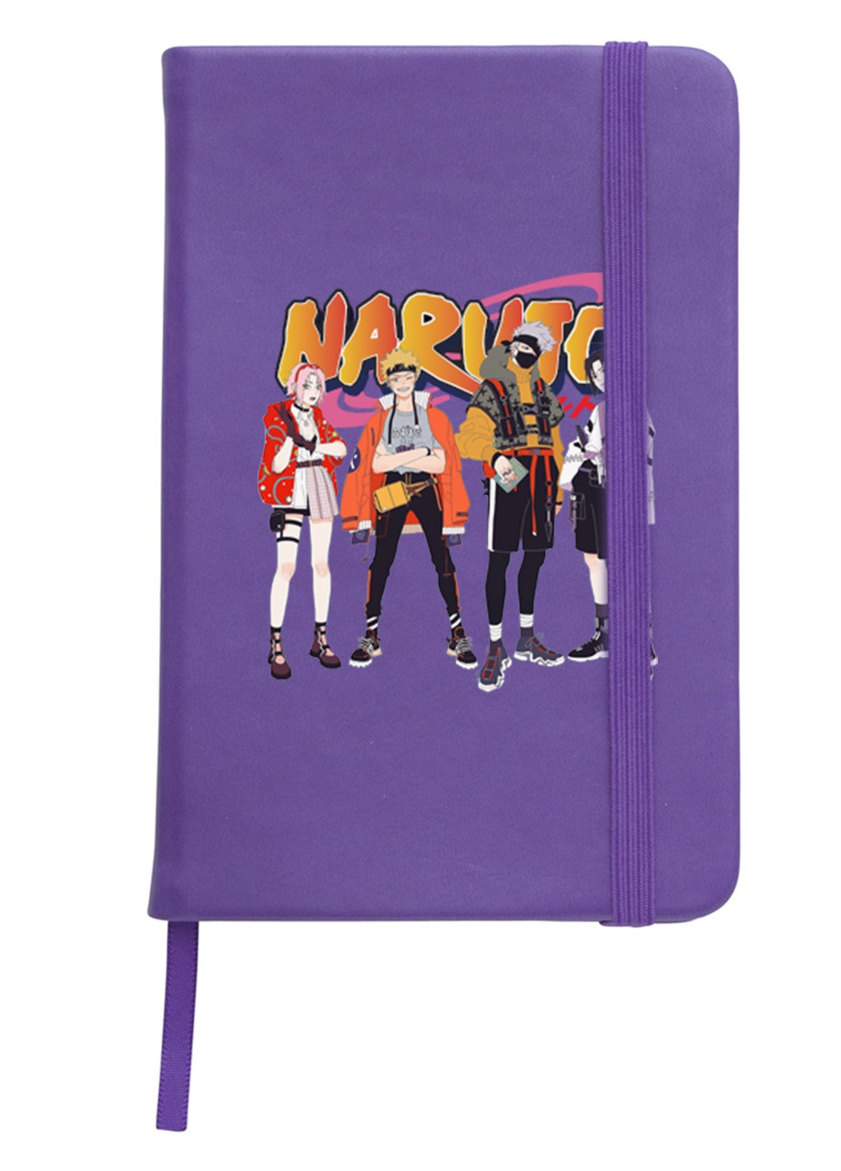 Блокнот А5 Наруто (Naruto) Фиолетовый (92228-2630-PU) MobiPrint (257327629)