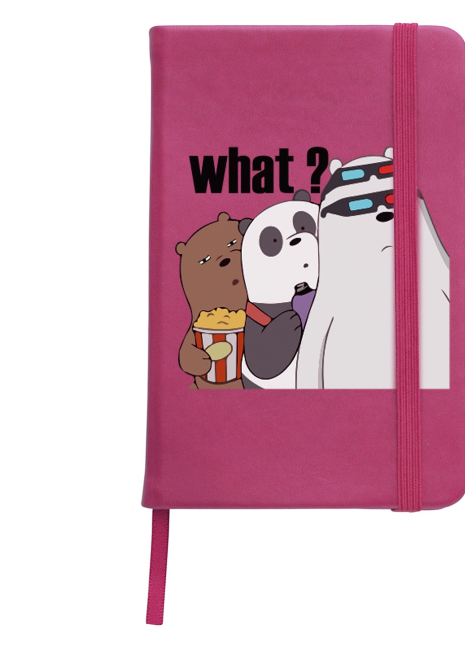 Блокнот А5 Вся правда о медведях (We Bare Bears) Малиновый (92228-2902-FU) MobiPrint (257321753)