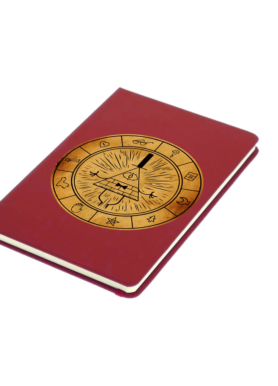 Блокнот А5 Білл Шифр Гравіті Фолз (Bill Cipher Gravity Falls) Червоний (92228-2627-RD) MobiPrint (257324924)
