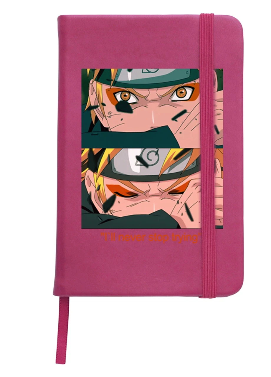 Блокнот А5 Наруто Узумаки (Naruto Uzumaki) Малиновый (92228-2816-FU) MobiPrint (257324855)