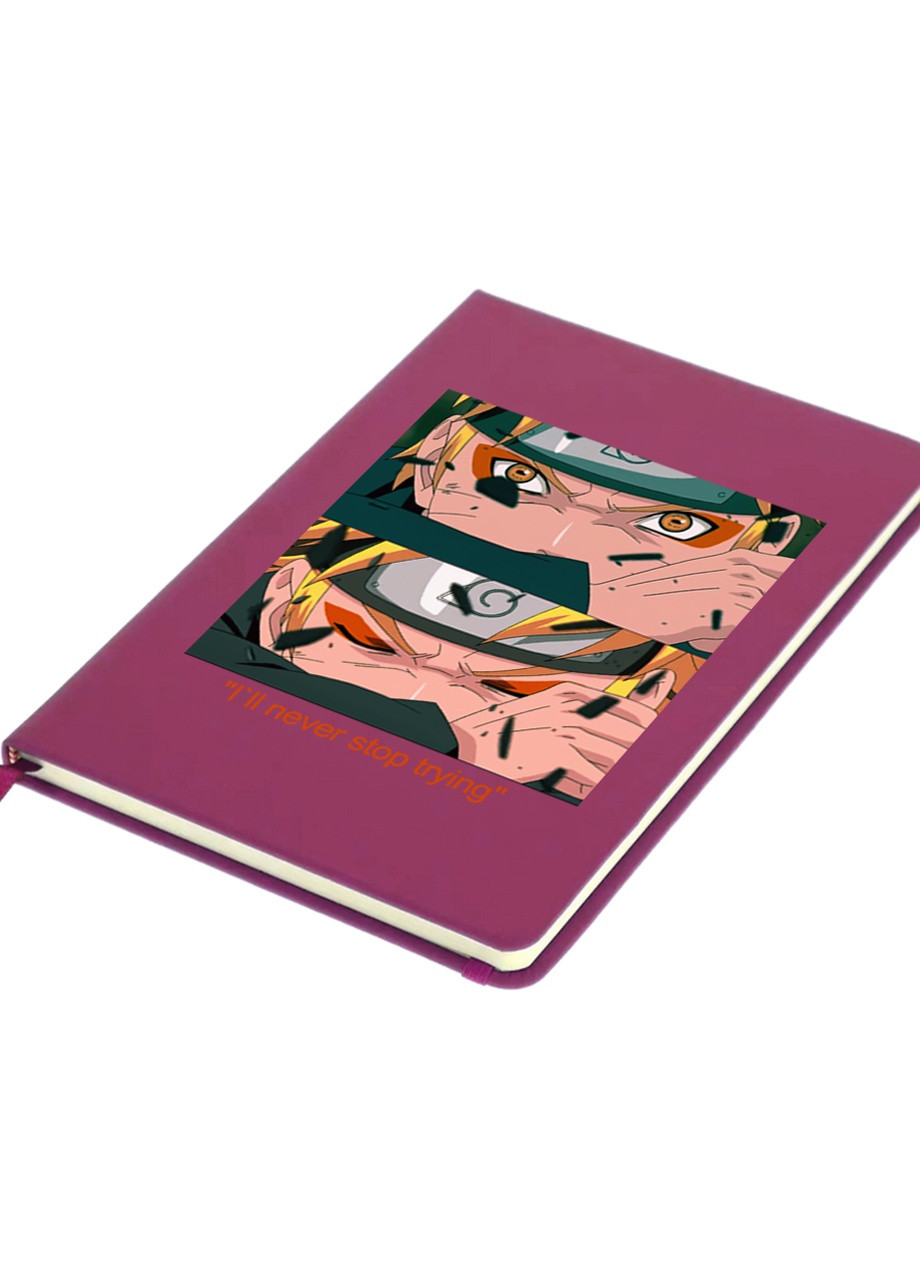 Блокнот А5 Наруто Узумаки (Naruto Uzumaki) Малиновый (92228-2816-FU) MobiPrint (257324855)