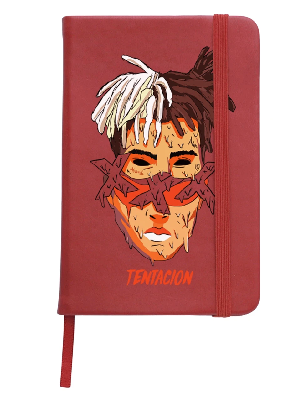 Блокнот А5 Экс-экс-экс Тентасьон (XXXTentacion) Красный (92228-2636-RD) MobiPrint (257322199)