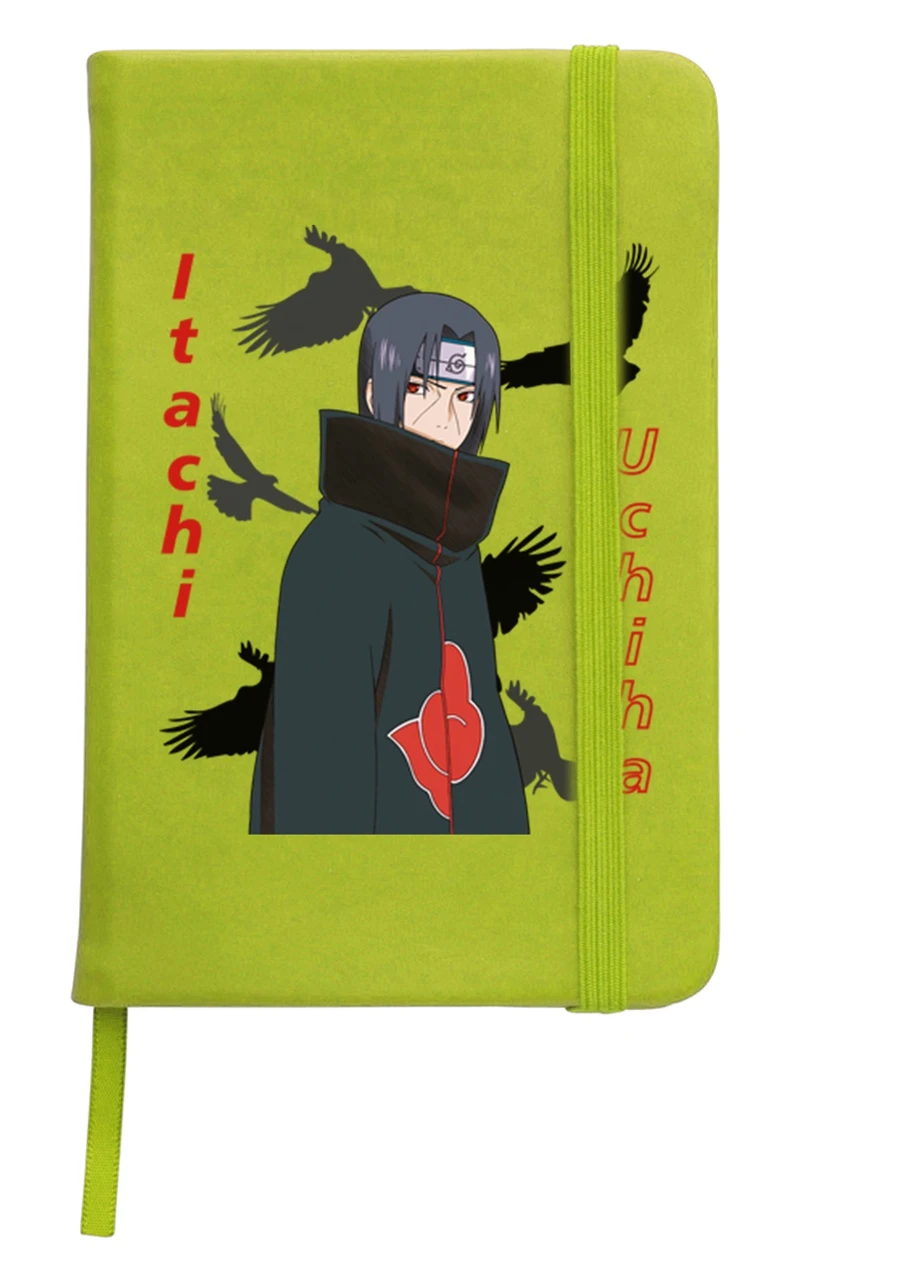 Блокнот А5 Ітачі Учіха (Itachi Uchiha) Салатовий (92228-2821-LM) MobiPrint (257321601)