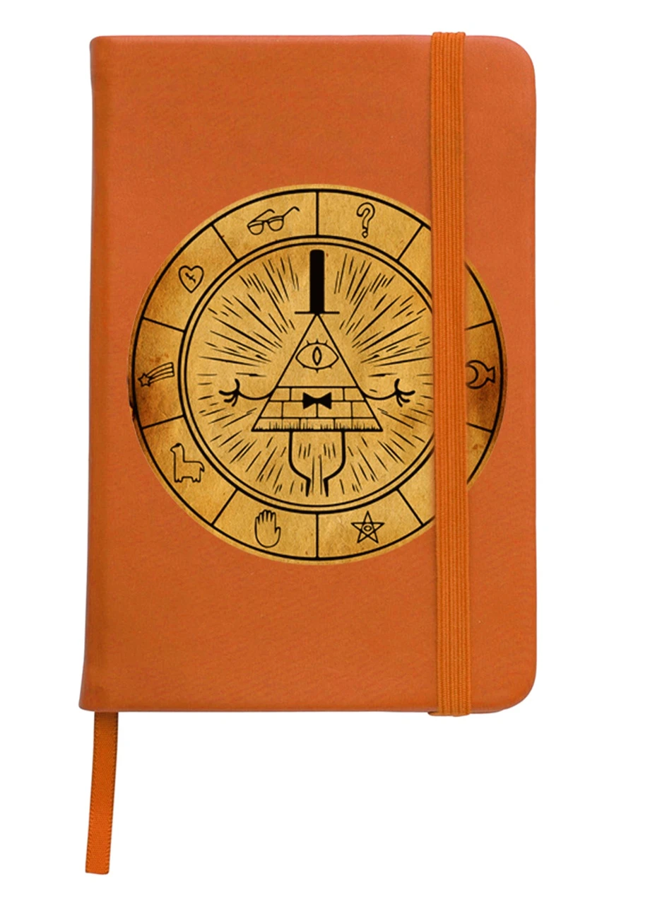 Блокнот А5 Билл Шифр Гравити Фолз (Bill Cipher Gravity Falls) Оранжевый (92228-2627-OG) MobiPrint (257324010)