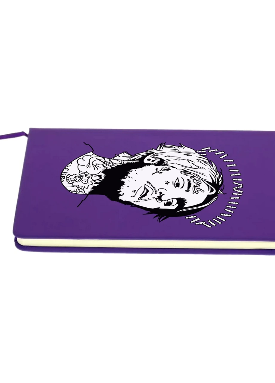 Блокнот А5 Лил Пип (Lil Peep) Фиолетовый (92228-2634-PU) MobiPrint (257322666)