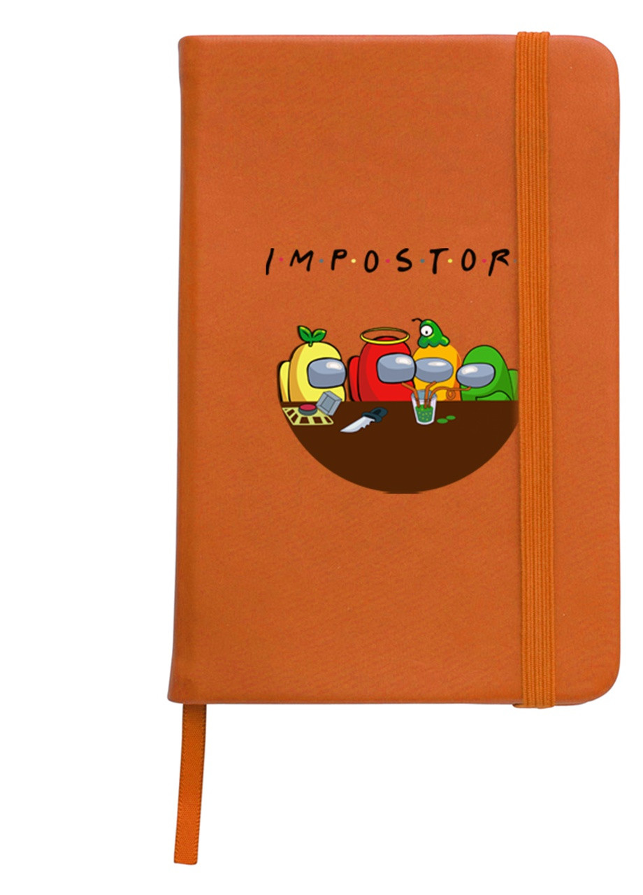 Блокнот А5 Амонг Ас (Among Us) Помаранчевий (92228-2415-OG) MobiPrint (257322772)