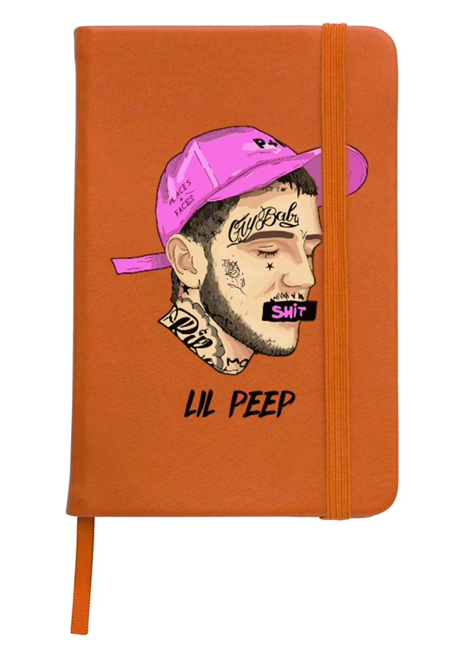 Блокнот А5 Лил Пип (Lil Peep) Оранжевый (92228-2635-OG) MobiPrint (257327230)