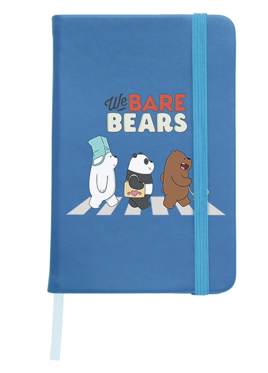 Блокнот А5 Вся правда про ведмедів (We Bare Bears) Світло-блакитний (92228-2666-SK) MobiPrint (257323240)