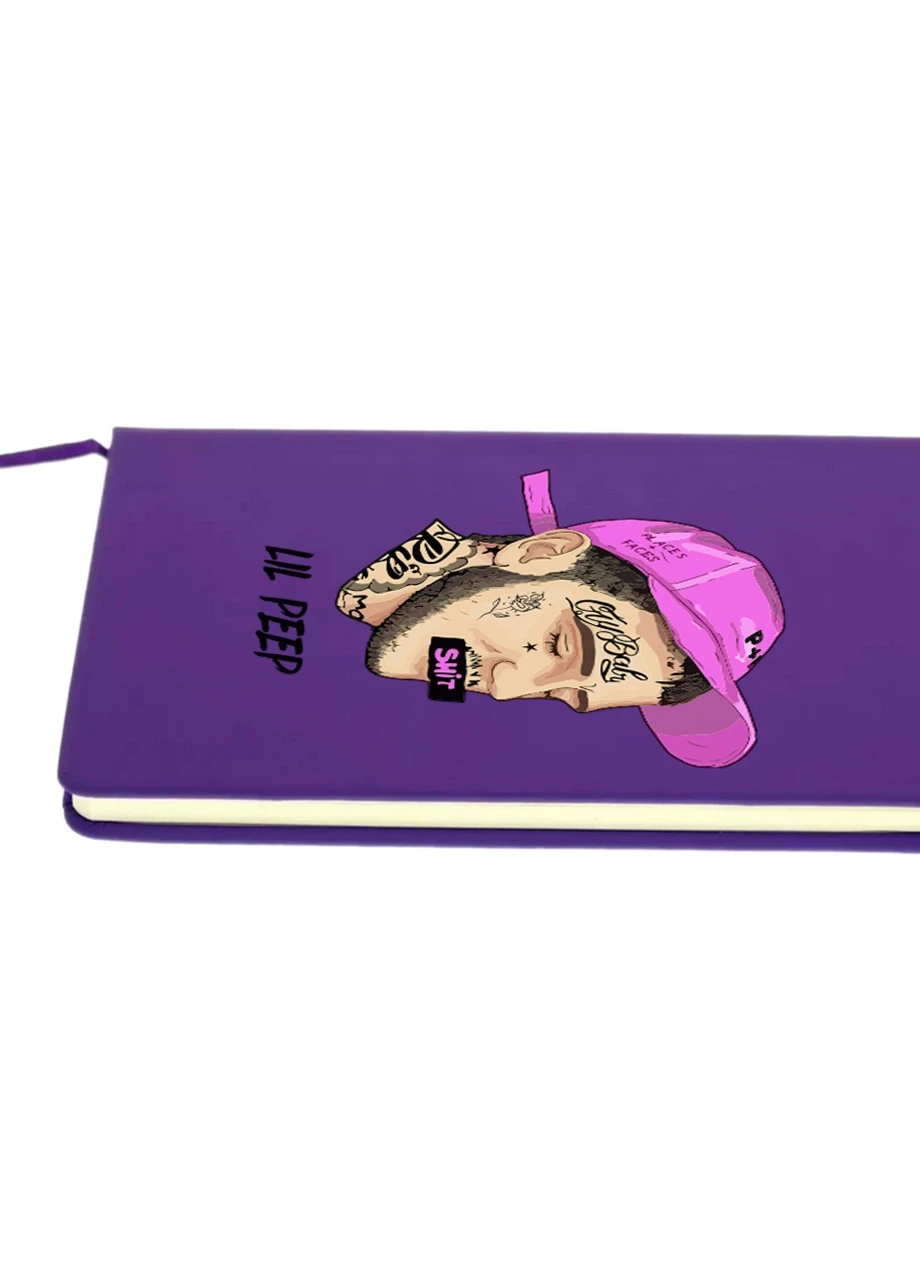 Блокнот А5 Лил Пип (Lil Peep) Фиолетовый (92228-2635-PU) MobiPrint (257325132)
