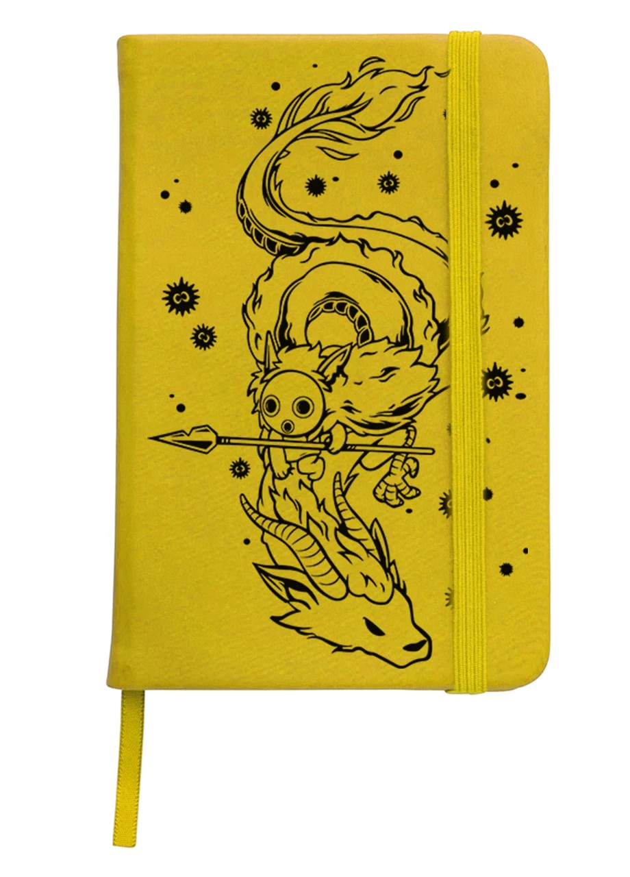 Блокнот А5 Хаку Віднесені привидами (Spirited Away) Жовтий (92228-2833-SY) MobiPrint (257322039)