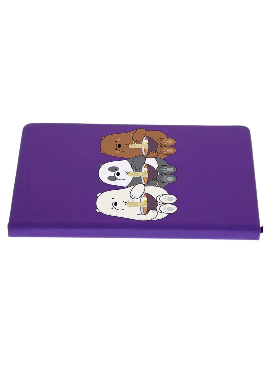 Блокнот А5 Вся правда о медведях (We Bare Bears) Фиолетовый (92228-2897-PU) MobiPrint (257323443)