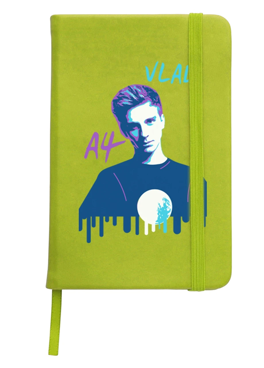 Блокнот А5 блогер Влад Бумага А4 (blogger Vlad A4) Салатовый (92228-2623-LM) MobiPrint (257325173)