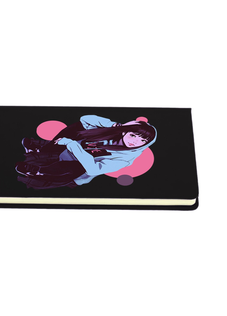Блокнот А5 Девушка (Girl) Черный (92228-2836-BK) MobiPrint (257322899)